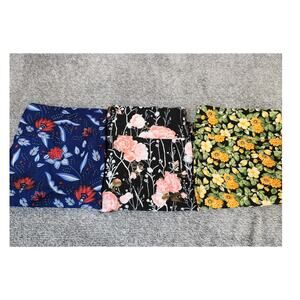 Lularoe Tall & Curvy Lot of 3 Floral Pattern Leggings